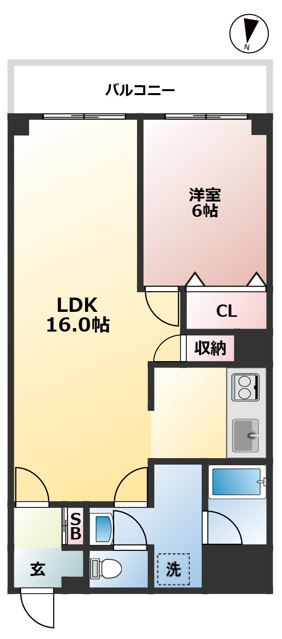 メゾンエル桜新町　ペット相談　陽当たり良好　高層階の間取り