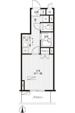 エフシティ亀戸の間取り