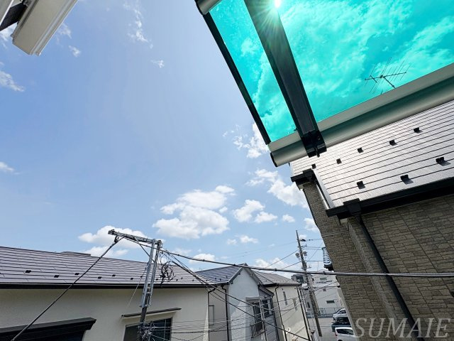 タウンカテッジ鹿骨Ⅱの展望|バルコニーからの眺めです