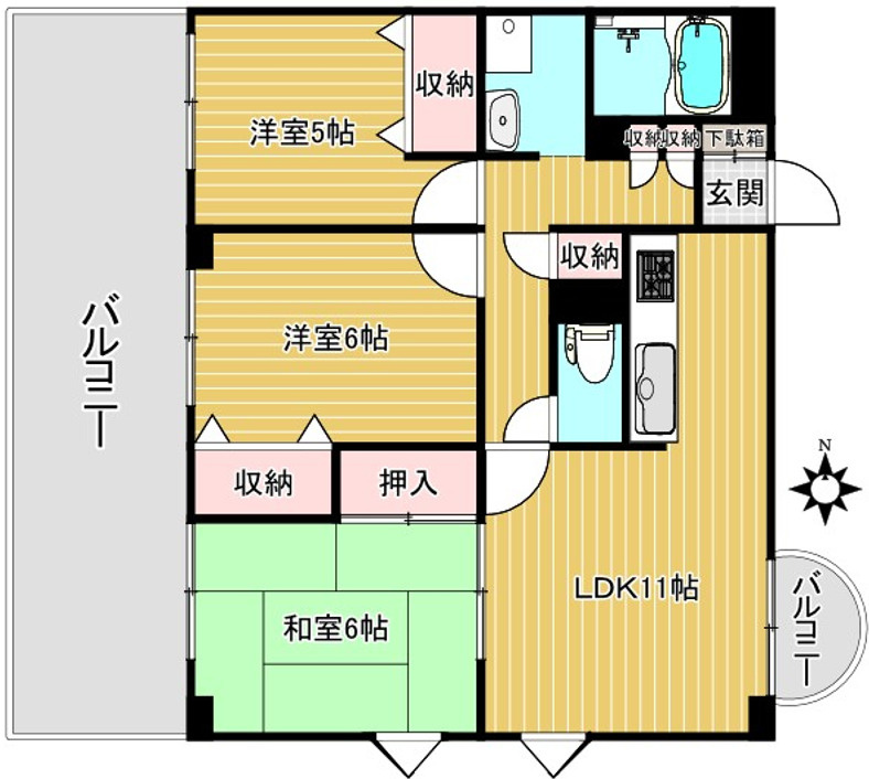 パークヒルズ西台の間取り