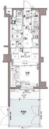 日神デュオステージ東向島の間取り|間取りです。