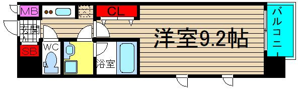 コンフォリア京町堀の間取り