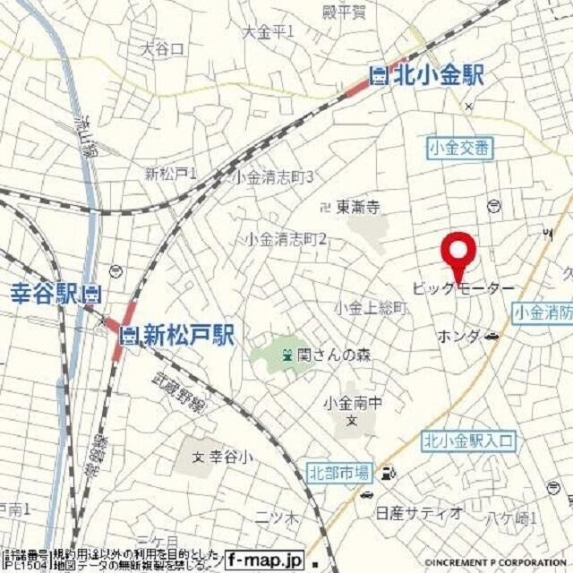 ニューパレス松戸の地図