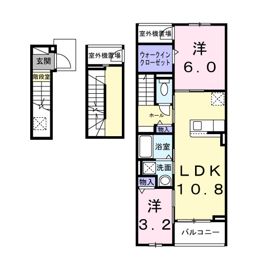 リバーサイド伴の間取り