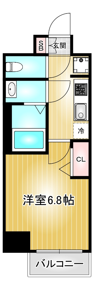 プレサンス大須観音ビザリア｜名古屋市の賃貸ならMｙ賃貸の間取り|プレサンス大須観音ビザリア