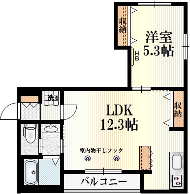 コモドの間取り|★角部屋★２面採光★