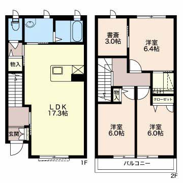 【間取り】 | セルリアンコートA