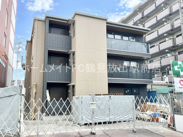 大阪市鶴見区横堤４丁目のアパートの外観パース