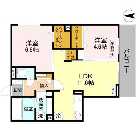 大阪市鶴見区横堤４丁目のアパートの間取り