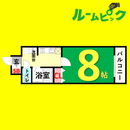 ルラシオン吹上　名古屋市賃貸　仲介手数料無料の間取り