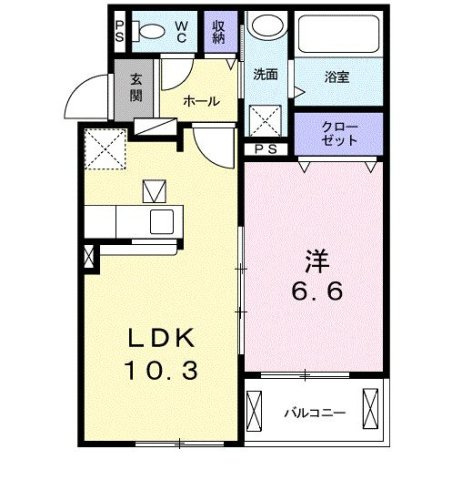 アルカンジュ光　壱番館の間取り