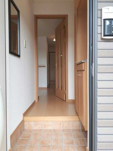 グレイスフル龍田東の玄関|きれいな玄関です