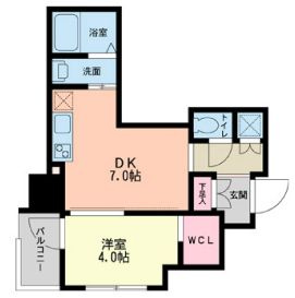 大阪市西区立売堀１丁目の賃貸マンションの間取り