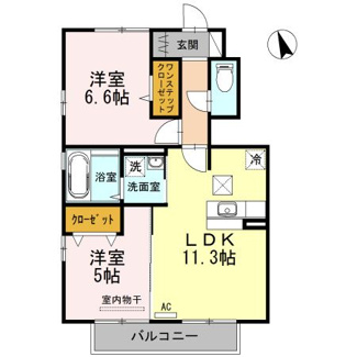 【間取り】 | ロン・ラポール　A棟