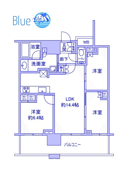 【間取り】 | プラウドタワー武蔵小杉