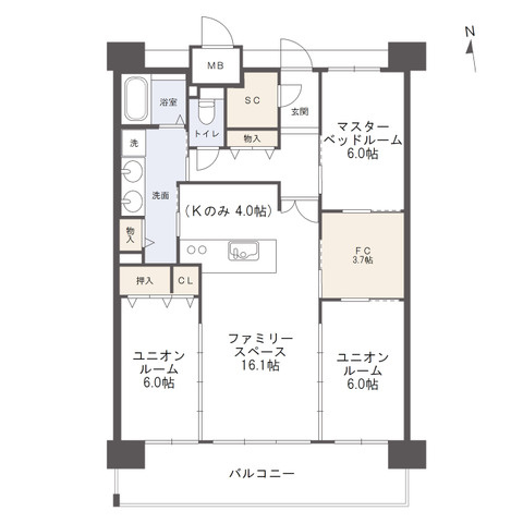 アルファウィズ太田の間取り