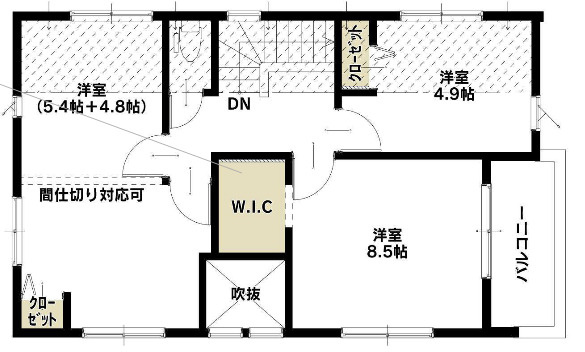 【仲介手数料無料】東村山市富士見町６期２号棟　東村山の不動産なら西武ハウジングの間取り
