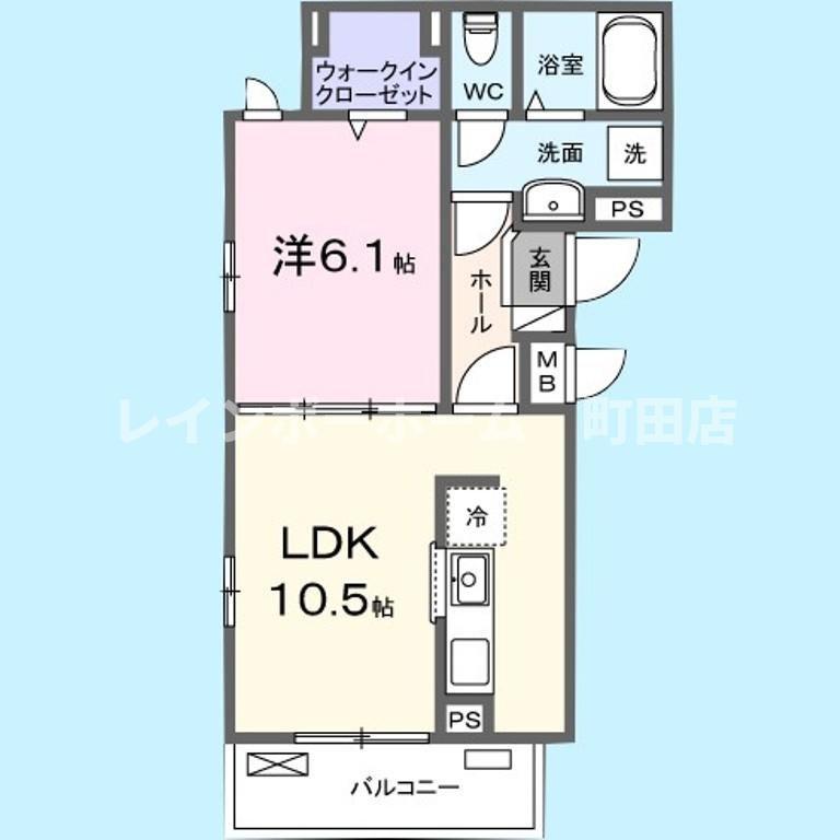 コニリオ　フェリーチェ※初期費用分割あと払いサービス利用可能物件の間取り