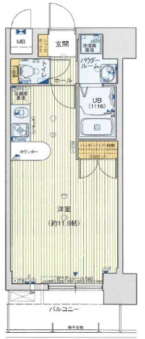 エスライズ新神戸の間取り