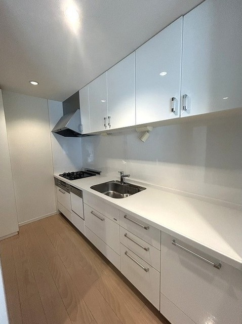 芦屋市朝日ケ丘町の賃貸マンションのキッチン