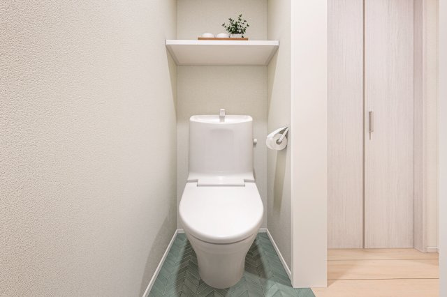 西宮市花園町のアパートのトイレ