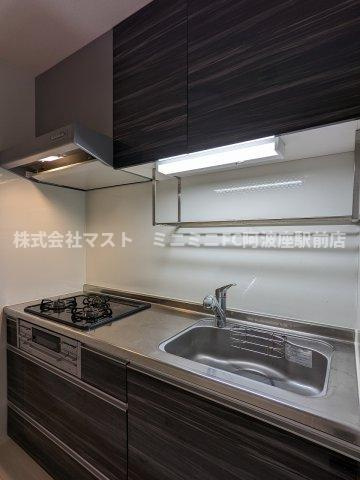 大阪市福島区吉野１丁目のアパートのキッチン