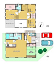 【間取り】 | 約２０．９帖のLDK！隣接した和室も開放感がありゆとりある住空間です！