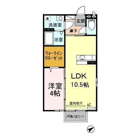セイシェル・大山 C棟の間取り|使い勝手の良い間取りです♪
