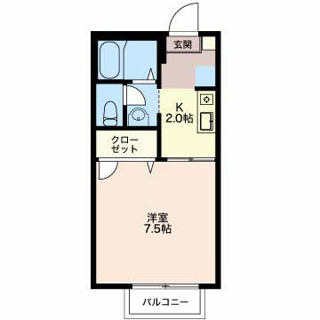 【間取り】 | グリーンヒルズⅢ