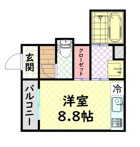 【間取り】 | ダブルハピネス賑町