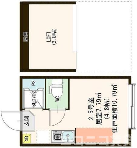 【間取り】 | ハーモニーテラス千川Ⅱ