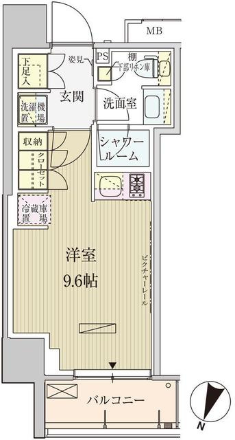 パークアクシス赤坂見附の間取り