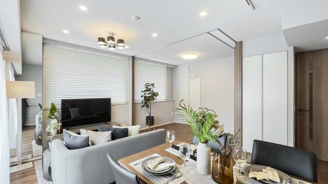 ドレッセ世田谷下馬の居間・リビング|こちらの居間で趣味の時間をお楽しみください