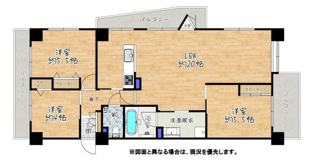 JGMヴェルデ唐の原駅前の間取り|間取り