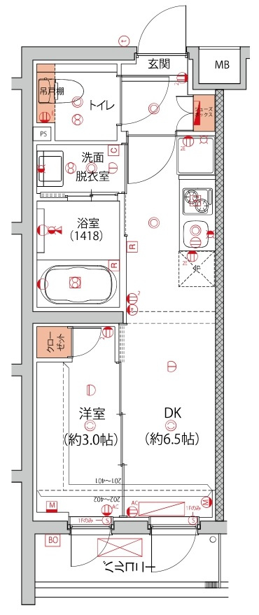 ハーモニーレジデンス中野本町パークサイドの間取り