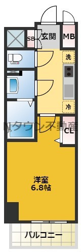【間取り】 | プレサンス新栄リベラ | 使いやすい間取りです。