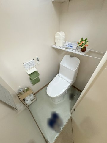 取手中央タウン　高層住宅A棟のトイレ|トイレ/壁リモコンのシャワートイレです