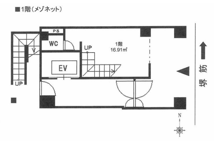 ジャスティス北浜ビルの間取り