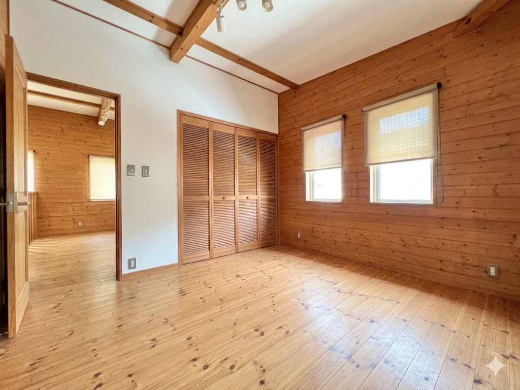 浜松市浜名区尾野の洋室|2面採光で陽当り良好です。
