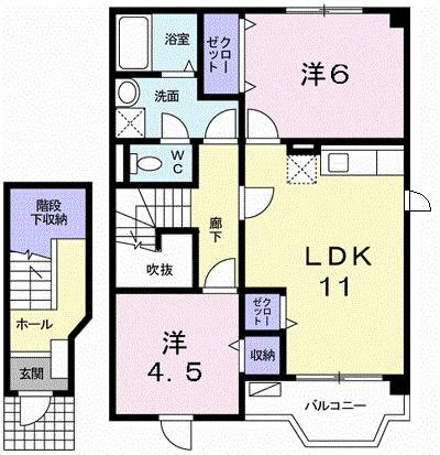 クレールみゆきの間取り