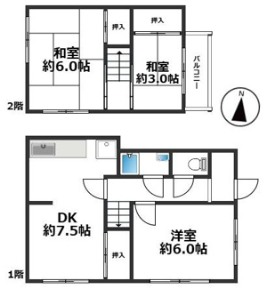 【間取り】 | 舞子坂３丁目戸建