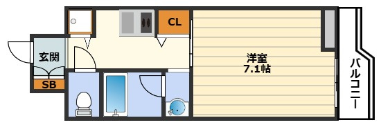 エイペックス梅田東Ⅱの間取り