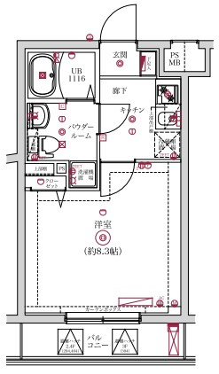 レンティーヴァ綾瀬の間取り