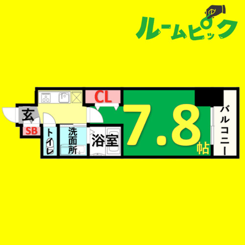 エステムコート名古屋今池アーバンゲート　名古屋市賃貸　仲介手数料無料の間取り