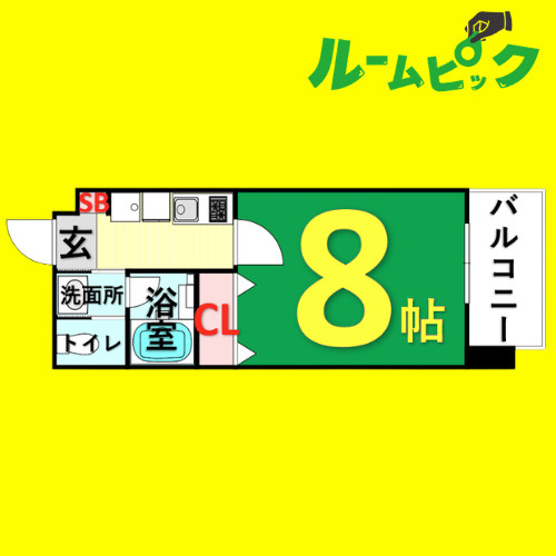 レジデンス名古屋吹上(旧:プライマル名古屋吹上)　名古屋市賃貸　仲介手数料無料の間取り
