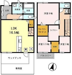 サンシャインパルクB棟の間取り