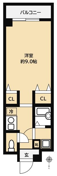 シティスクエア福岡の間取り