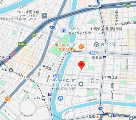 メゾンアルベールの地図