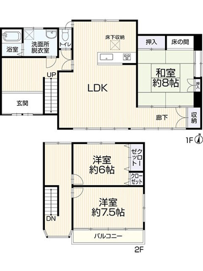 【間取り】 | 静岡市清水区草薙杉道3丁目 中古戸建て | 効率的かつ暮らしのことをしっかり考えた間取りです
