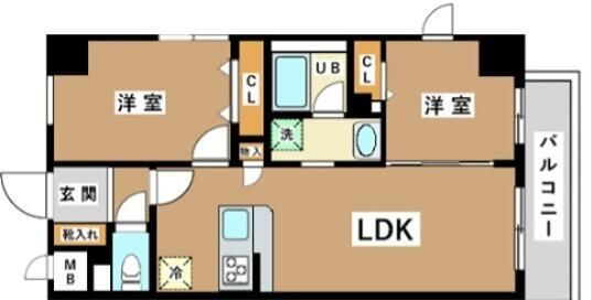 【間取り】 | ＪＵ　ＴＯＷＥＲ　ＦＲＯＮＴ　亀沢 | 間取り